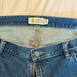 Carhartt Blue Straight Leg Jeans Classic Denim
